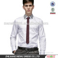 new men's contrast collar double collar button-down long sleeve satin white dress shirt with stitching